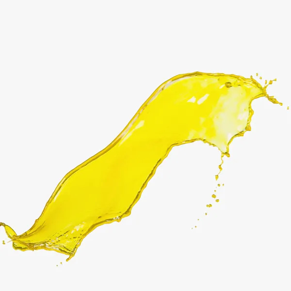 Splash of yellow paint — Stock Photo, Image