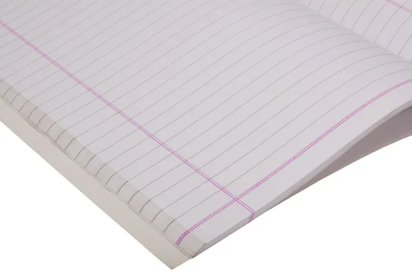 Close-up of an open notebook — Stock Photo, Image