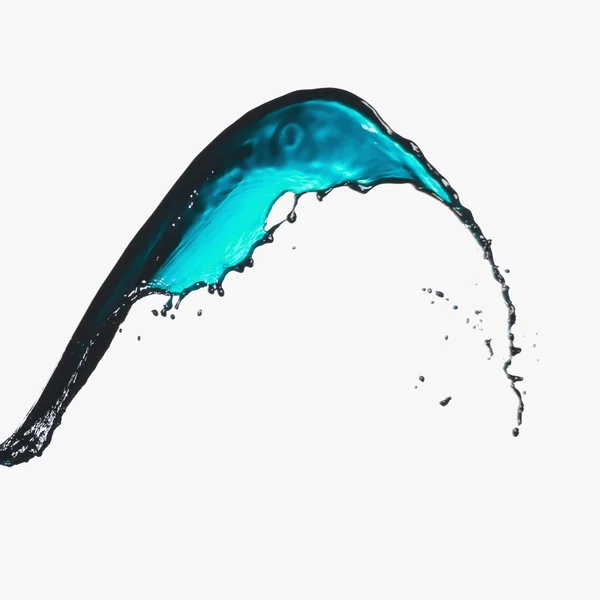 Splash of turquoise paint — Stock Photo, Image