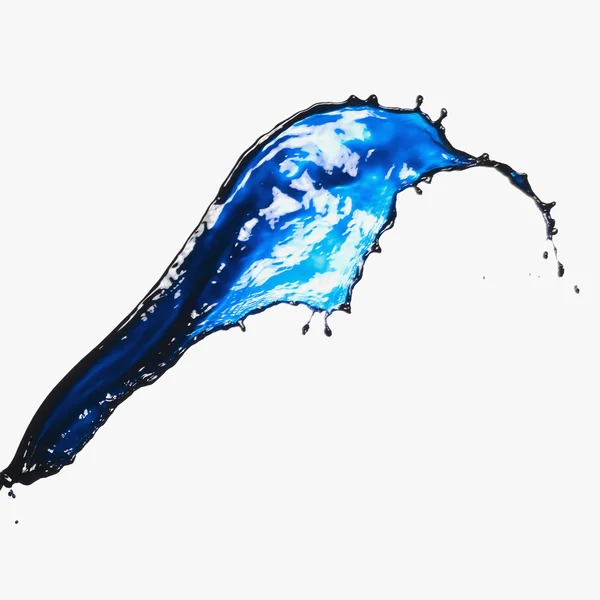 Splash of blue paint — Stock Photo, Image