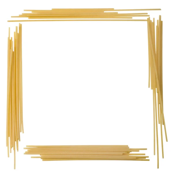 Close-up of a rectangle made from noodles — Stock Photo, Image