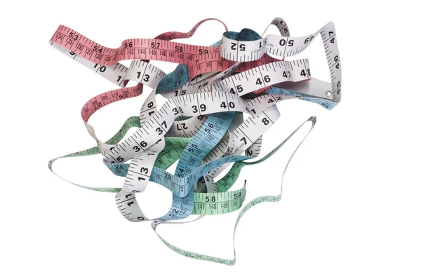 Close-up of tape measures — Stock Photo, Image