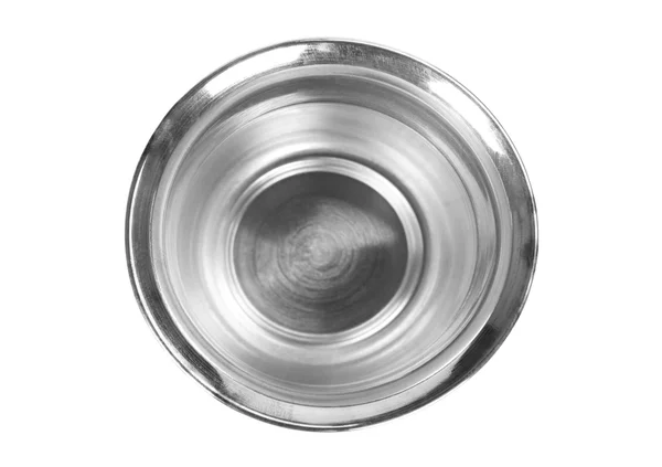 Close-up of a stainless steel glass — Stock Photo, Image