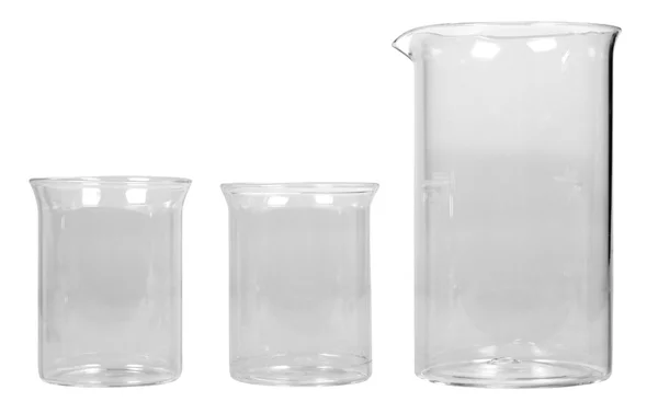Primer plano de una jarra vacía con vasos — Foto de Stock