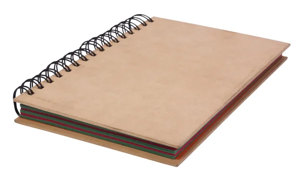 Close-up of a spiral notebook — Stock Photo, Image