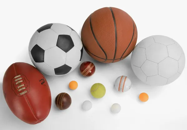 Assorted sports balls — Stock Photo, Image