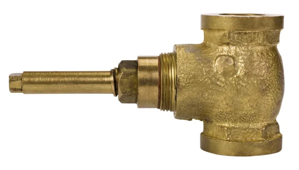 Close-up of a water shut off valve — Stock Photo, Image