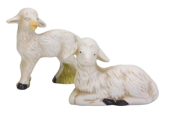 Close-up of a figurine of lamb — Stock Photo, Image