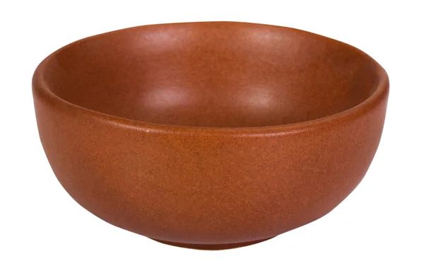 Close-up of a brown ceramic bowl — Stock Photo, Image