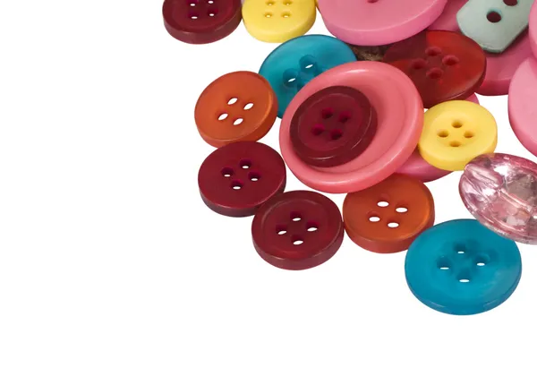 Close-up of assorted buttons — Stock Photo, Image