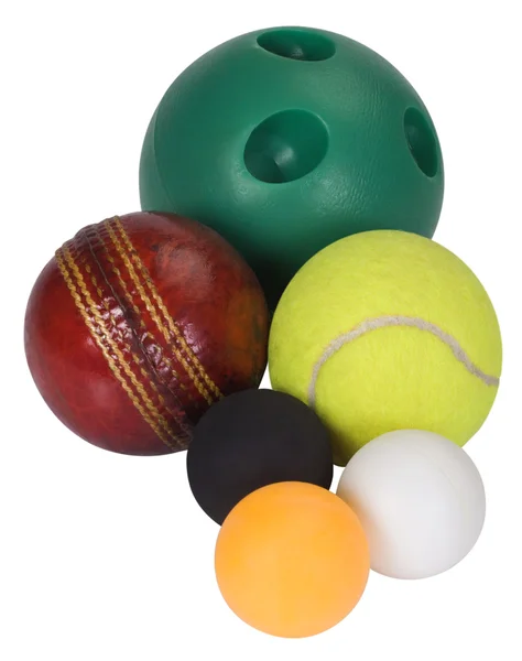 Close-up van geassorteerde ballen — Stockfoto