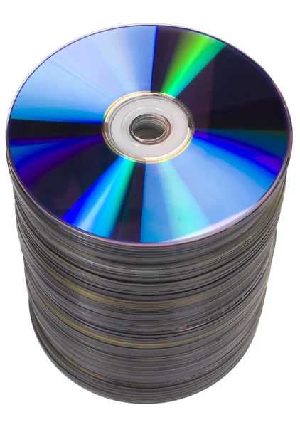 Stack of compact discs — Stock Photo, Image