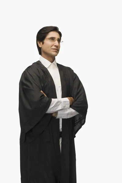 Lawyer standing with arms crossed — Stock Photo, Image
