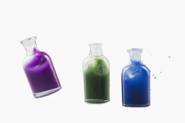 Химические бутылки — стоковое фото