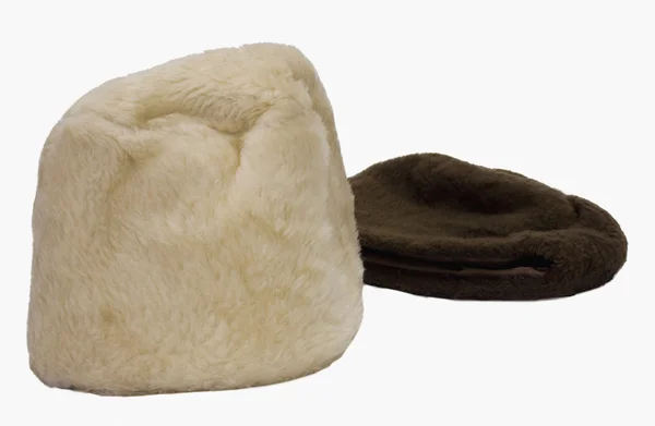 Twee bont hoeden — Stockfoto