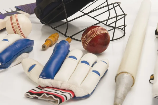 Sprzęt Cricket — Zdjęcie stockowe