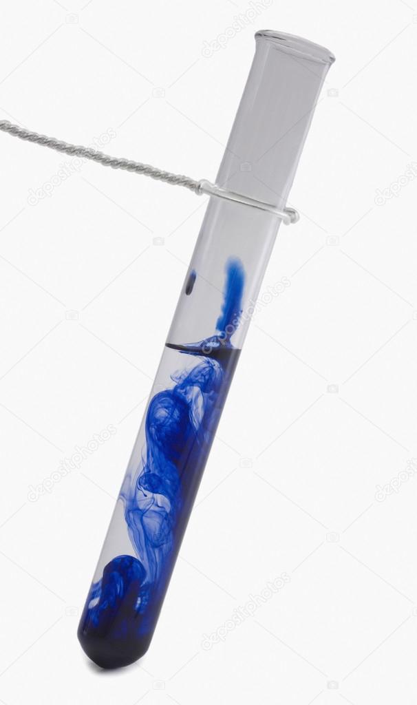 Chemicals being mixed in a test tube