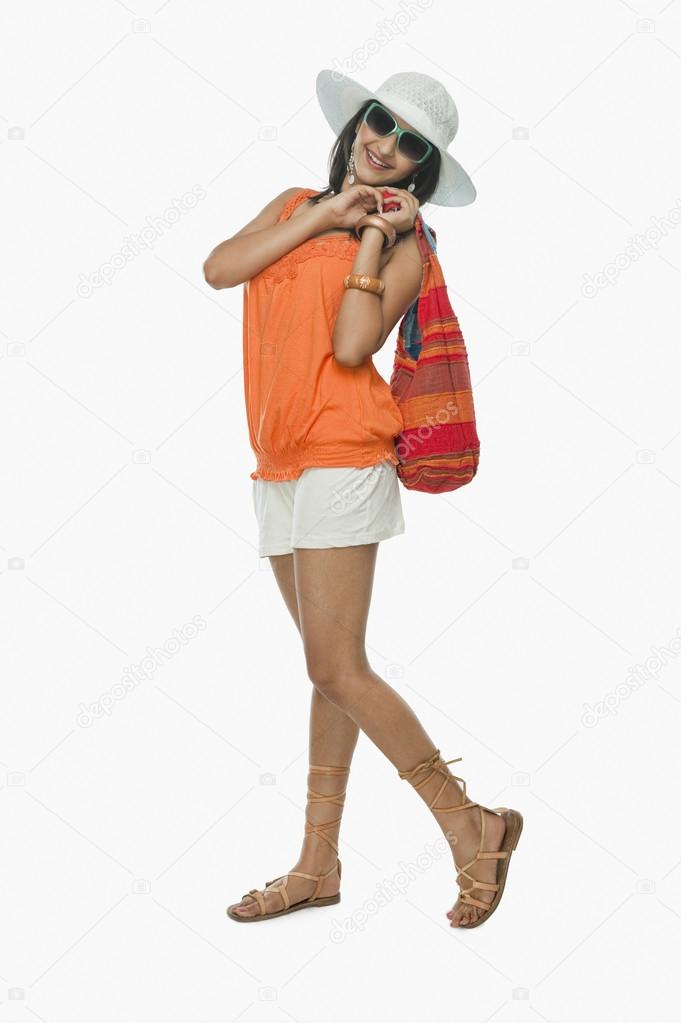 Woman carrying a bag