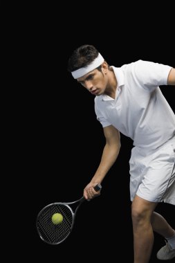 bir atışı oynama tenis oyuncusu