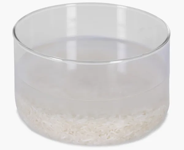 茶碗の中の米 — ストック写真