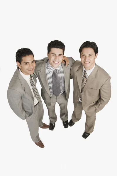 Tři podnikatelé s úsměvem — Stock fotografie