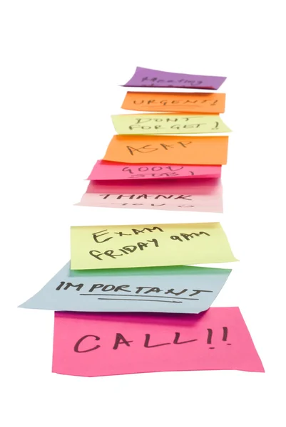 Notes with job messages — Stock Photo, Image