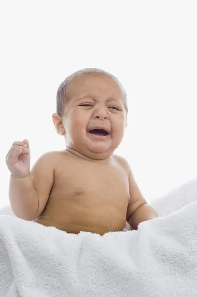 Baby boy crying — Stock Photo, Image