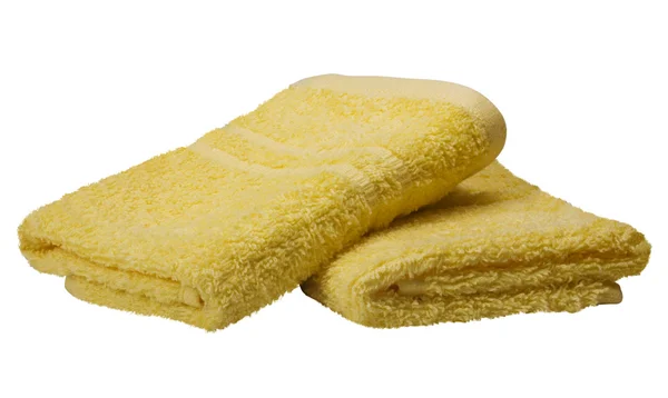 Two yellow towels — Stock Photo, Image