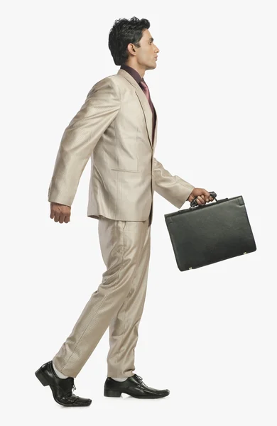 Businessman holding a briefcase — Stock Photo, Image