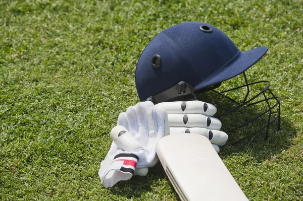Cricket batting versnellingen — Stockfoto