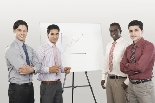 Businessmen giving a presentation — Stock Photo, Image