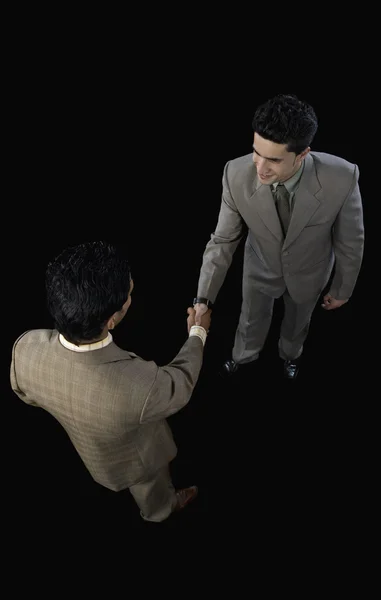 Twee zakenmannen schudden elkaar de hand — Stockfoto