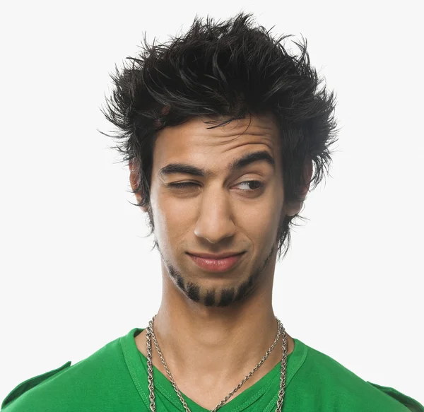 Man winking — Stock Photo, Image