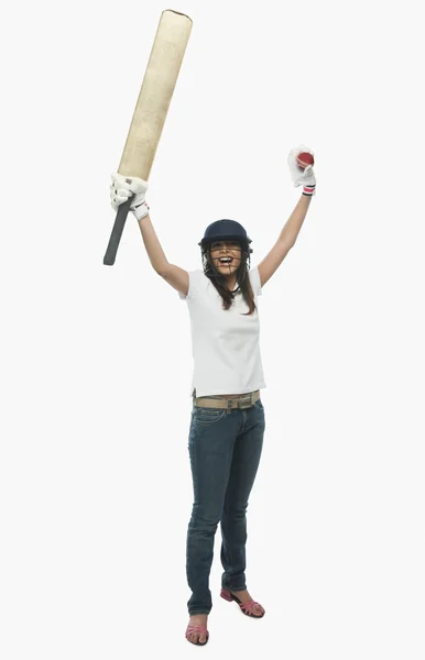 Cricket-Fan jubelt — Stockfoto