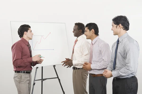 Businessman giving presentation — Stock Photo, Image