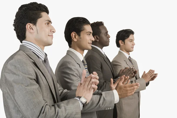 Businessmen applauding — Stock Photo, Image