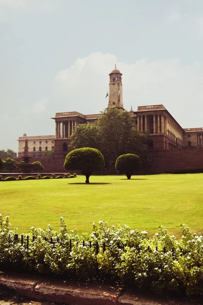 Fachada de um edifício do governo, Rashtrapati Bhawan — Fotografia de Stock