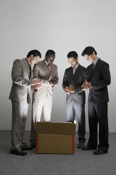 Businessmen applauding — Stock Photo, Image