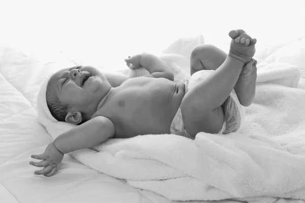 Baby boy crying — Stock Photo, Image