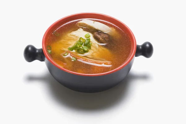 Chinese mushroom soup in a pan — Stock Image Chinese mushroom soup in a pan Stock Picture