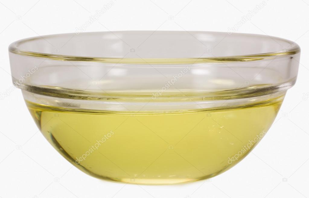 Cooking oil in a bowl