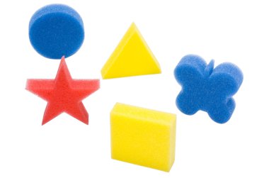 çeşitli Banyo süngerleri