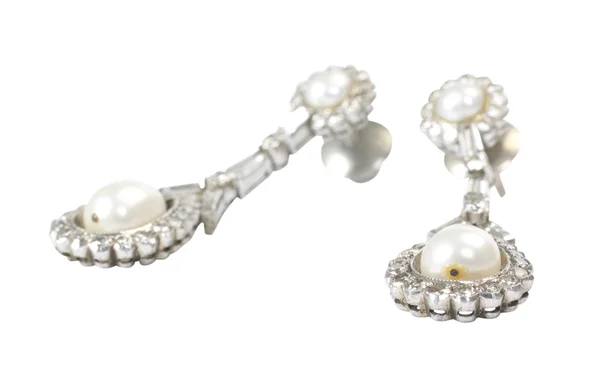 Pair of earrings — Stock Photo, Image