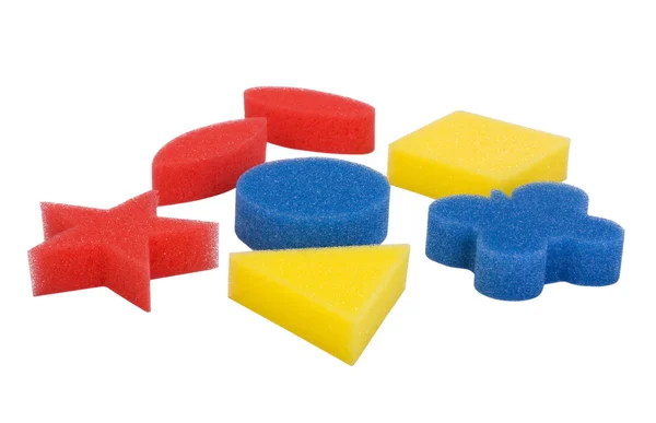 Assorted bath sponges — Stock Photo, Image