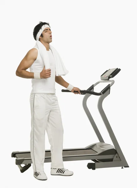 Man looking tired after exercise — Stock Photo, Image