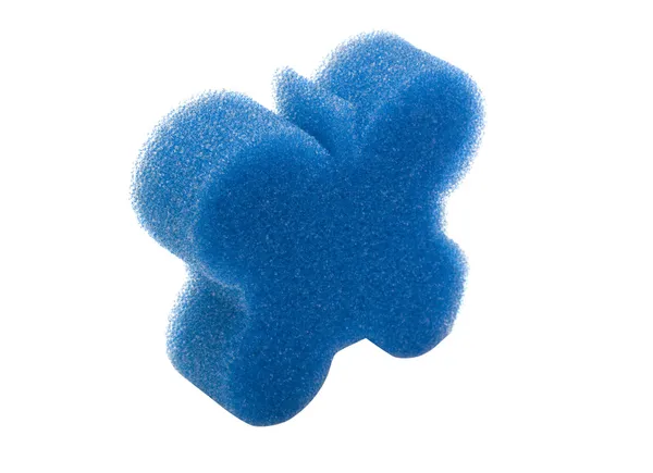 Butterfly shaped bath sponge — Stock Photo, Image