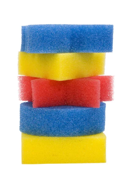 Stack of bath sponges — Stock Photo, Image