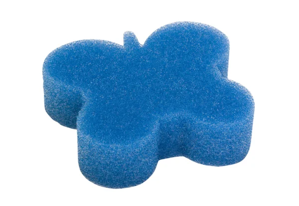 Butterfly shaped bath sponge — Stock Photo, Image