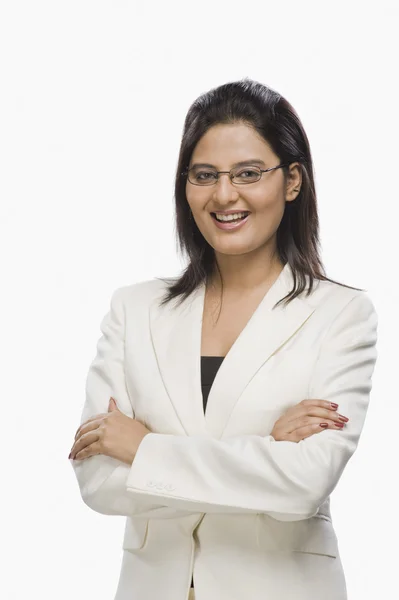 Businesswoman smiling — Stock Photo, Image