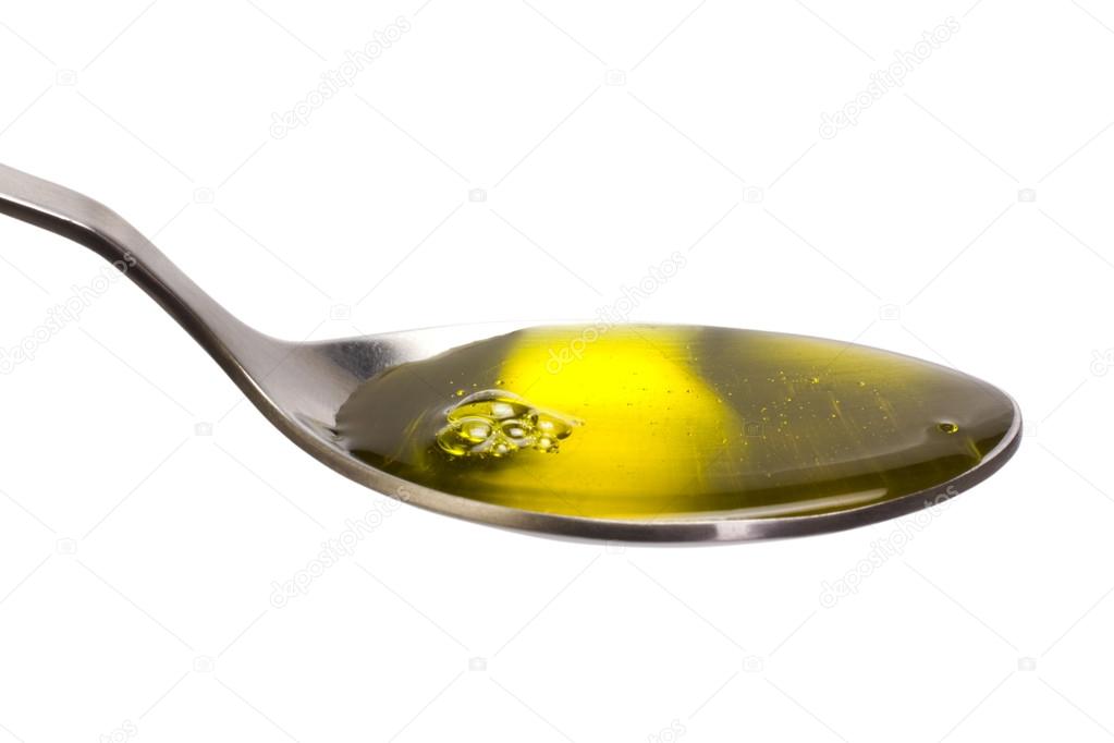 Spoonful of cooking oil